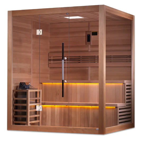 Golden Designs "Kuusamo" 6-Person Traditional Sauna w/ Red Cedar