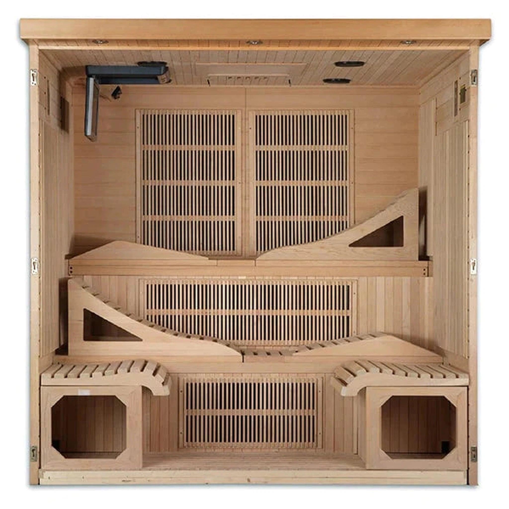 Golden Designs Monaco 6-person PureTech™ Near Zero Infrared Sauna (Canadian Hemlock)