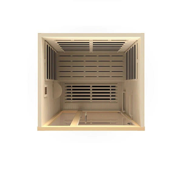 Dynamic Llumeneres 2-person Ultra Low EMF (Under 3MG) FAR Infrared Sauna (Canadian Hemlock)