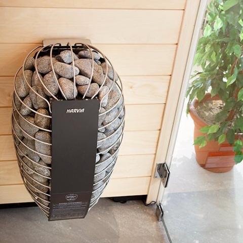 Harvia Spirit SP60E Spirit Series 6kW Sauna Heater, Black