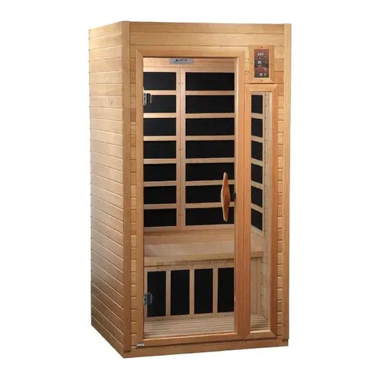 Golden Designs Dynamic Santiago 2-person Low EMF (Under 8MG) FAR Infrared Sauna (Canadian Hemlock)