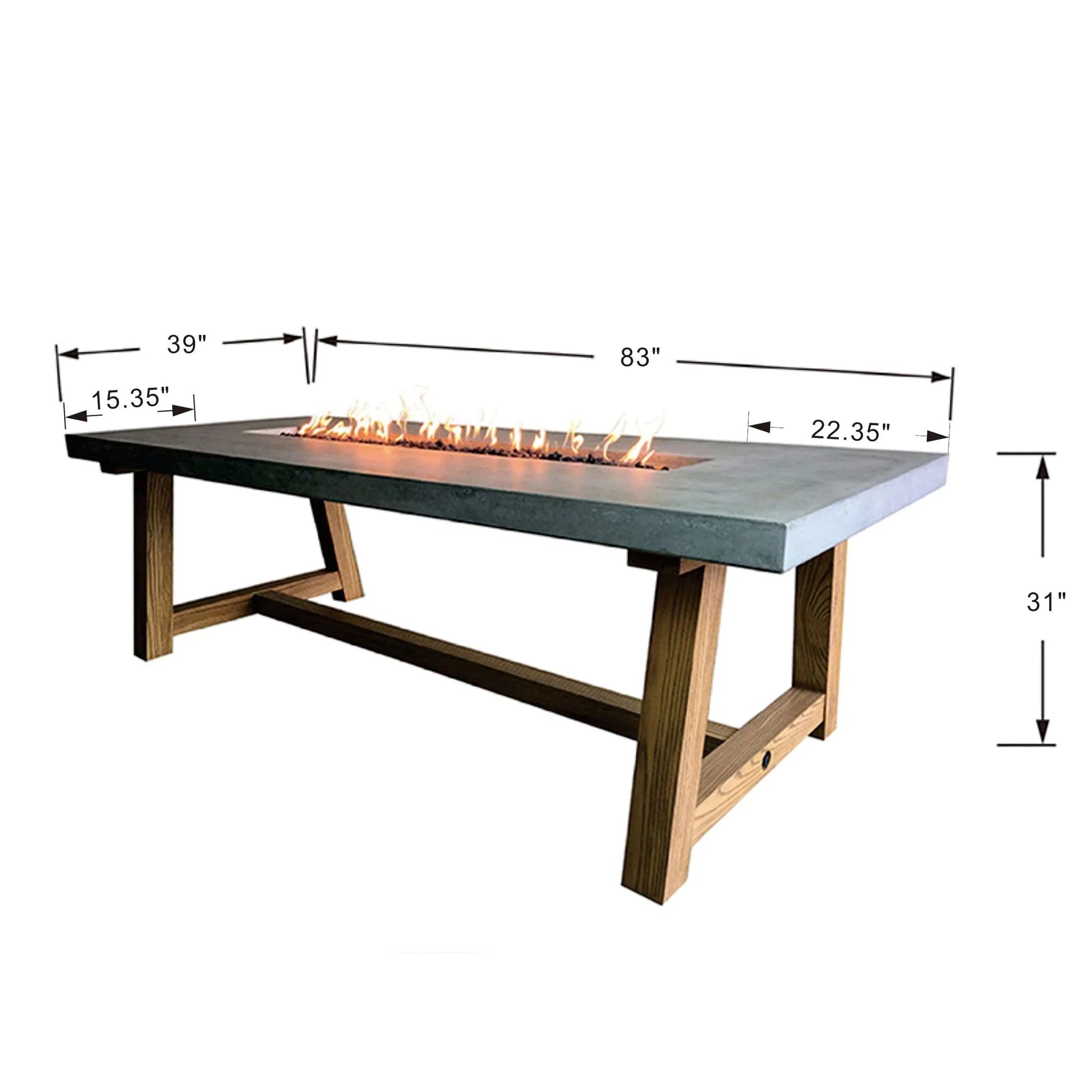 Elementi Sonoma Dining Fire Table