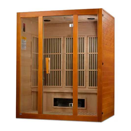 Golden Designs Maxxus Alpine Dual Tech 3-person Low EMF FAR Infrared Sauna (Canadian Hemlock)