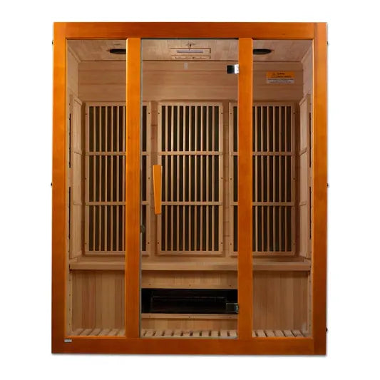 Golden Designs Maxxus Alpine Dual Tech 3-person Low EMF FAR Infrared Sauna (Canadian Hemlock)