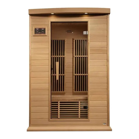 Golden Designs Maxxus 2-Person Near Zero EMF (Under 2MG) FAR Infrared Sauna (Canadian Hemlock)