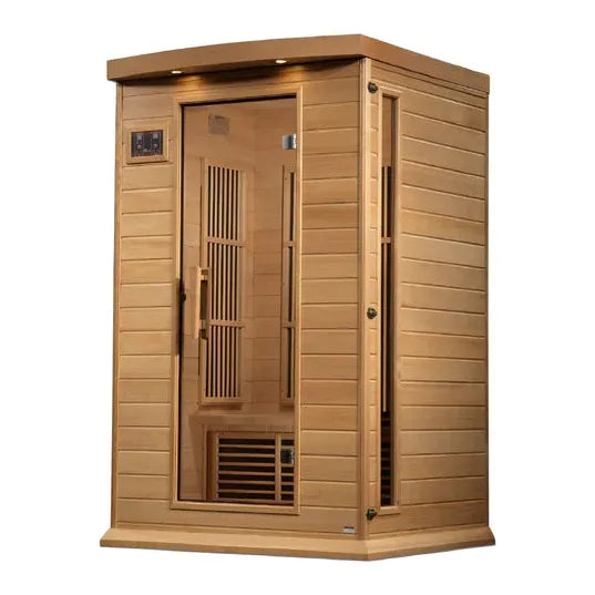 Golden Designs Maxxus 2-Person Near Zero EMF (Under 2MG) FAR Infrared Sauna (Canadian Hemlock)