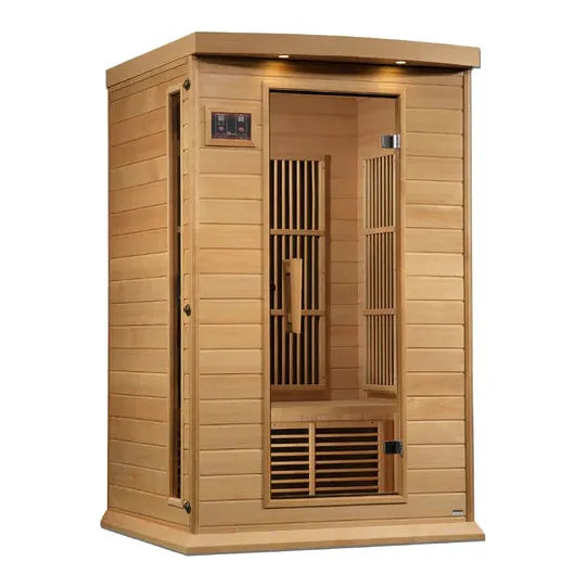 Golden Designs Maxxus 2-Person Near Zero EMF (Under 2MG) FAR Infrared Sauna (Canadian Hemlock)