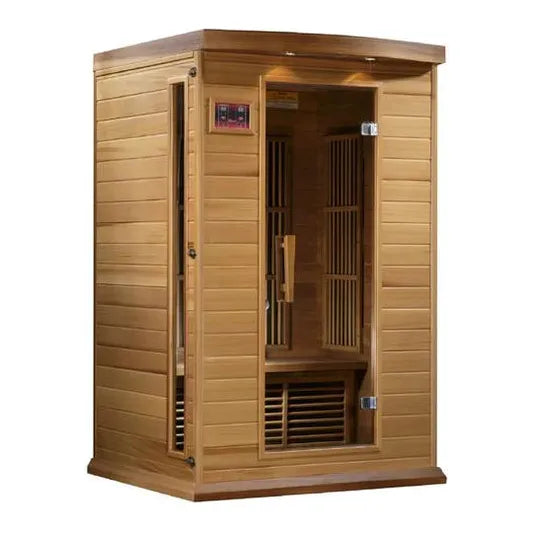 Golden Designs Sauna Maxxus 2-Person, Low EMF (Under 8MG) FAR Infrared Sauna (Canadian Hemlock)