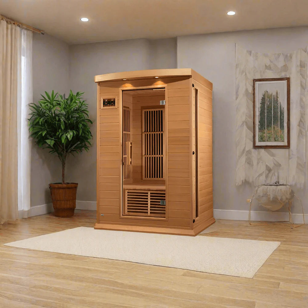 Maxxus 2-Person Low EMF (Under 8MG) FAR Infrared Sauna (Canadian Red Cedar)