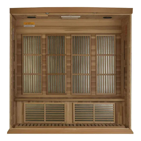 Golden Designs Sauna Maxxus 4-person Low EMF FAR Infrared Sauna (Canadian Hemlock)