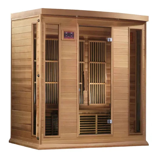 Golden Designs Sauna Maxxus 4-person Low EMF FAR Infrared Sauna (Canadian Hemlock)