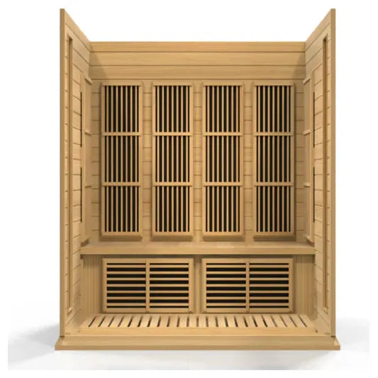 Golden Designs Sauna Maxxus 4-person Low EMF FAR Infrared Sauna (Canadian Hemlock)