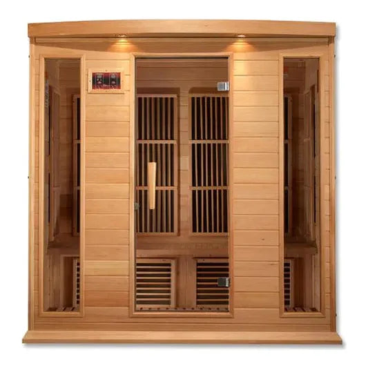 Golden Designs Sauna Maxxus 4-person Low EMF FAR Infrared Sauna (Canadian Hemlock)