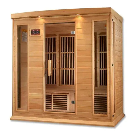 Golden Designs Sauna Maxxus 4-person Low EMF FAR Infrared Sauna (Canadian Hemlock)