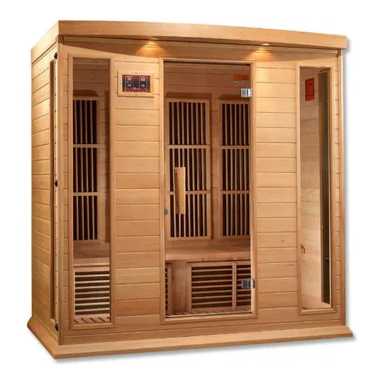 Golden Designs Sauna Maxxus 4-person Low EMF FAR Infrared Sauna (Canadian Hemlock)