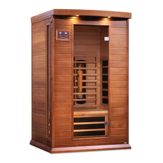 Golden Designs Maxxus 2-Person Full Spectrum Near Zero EMF (Under 2MG) FAR Infrared Sauna (Canadian Red Cedar)