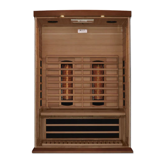 Golden Designs Maxxus 2-Person Full Spectrum Near Zero EMF (Under 2MG) FAR Infrared Sauna (Canadian Red Cedar)