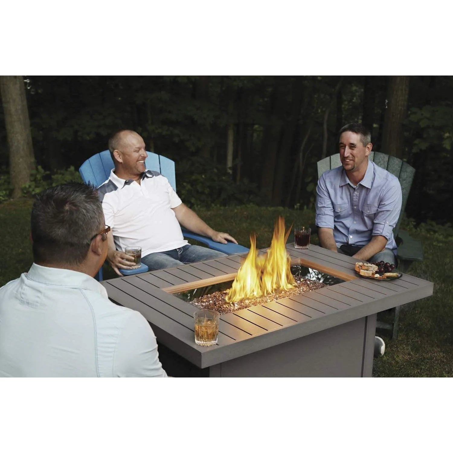 Napoleon Hamptons Rectangle Propane Patioflame Fire Pit Table