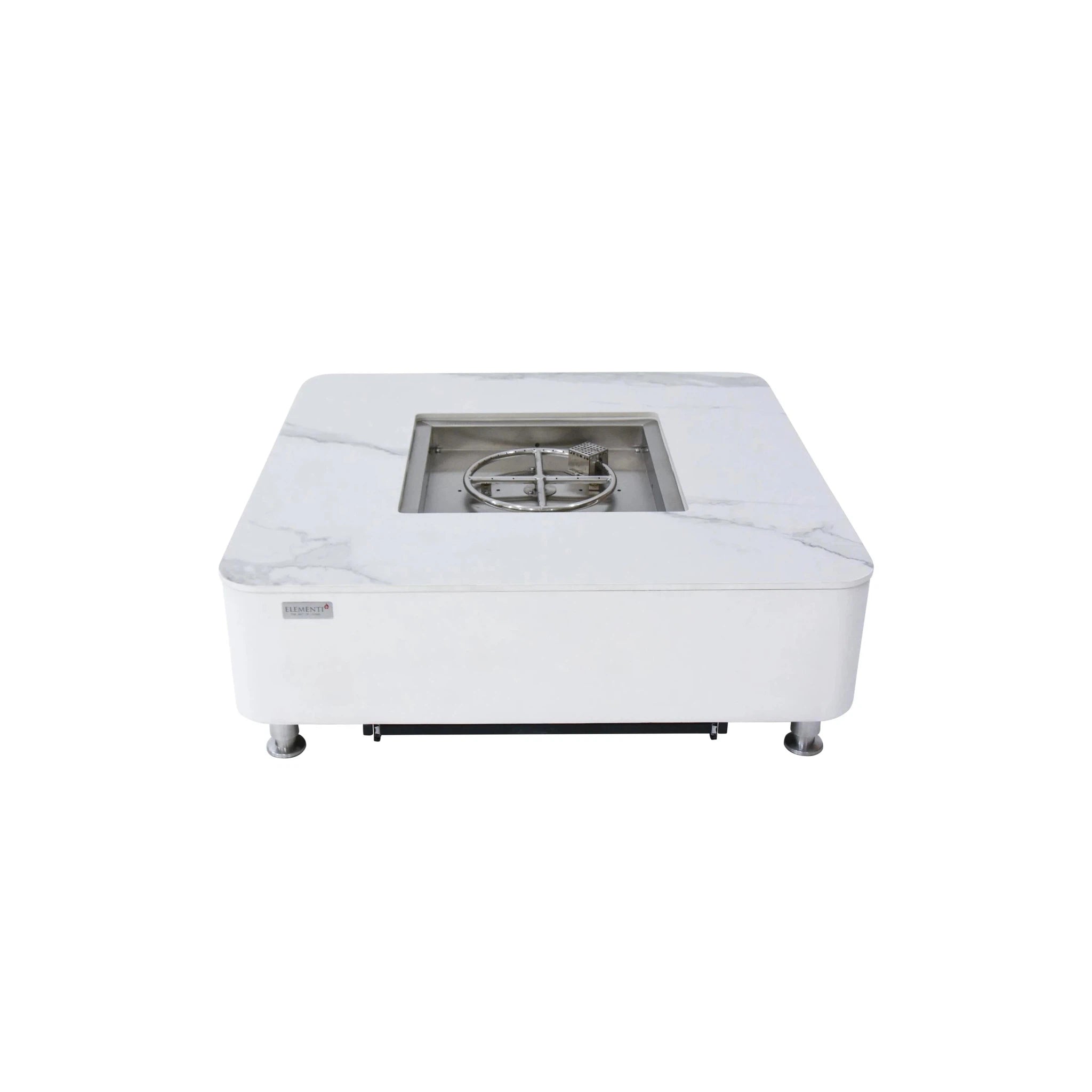 Elementi Plus ANNECY Marble Porcelain Fire Table