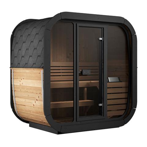 SaunaLife 3-Person Cube-Series Outdoor Home Sauna Kit CL4G