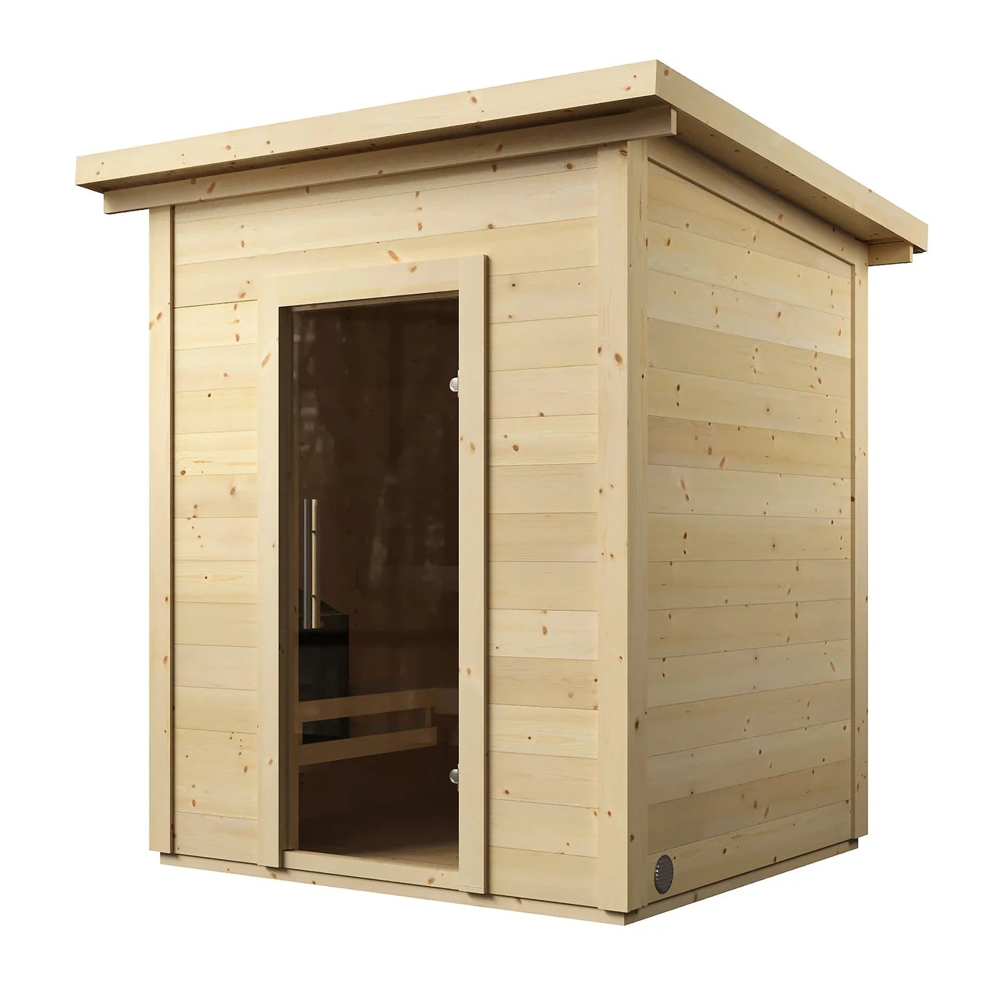 SaunaLife 4-Person Traditional Outdoor Cabin Sauna | Model G2