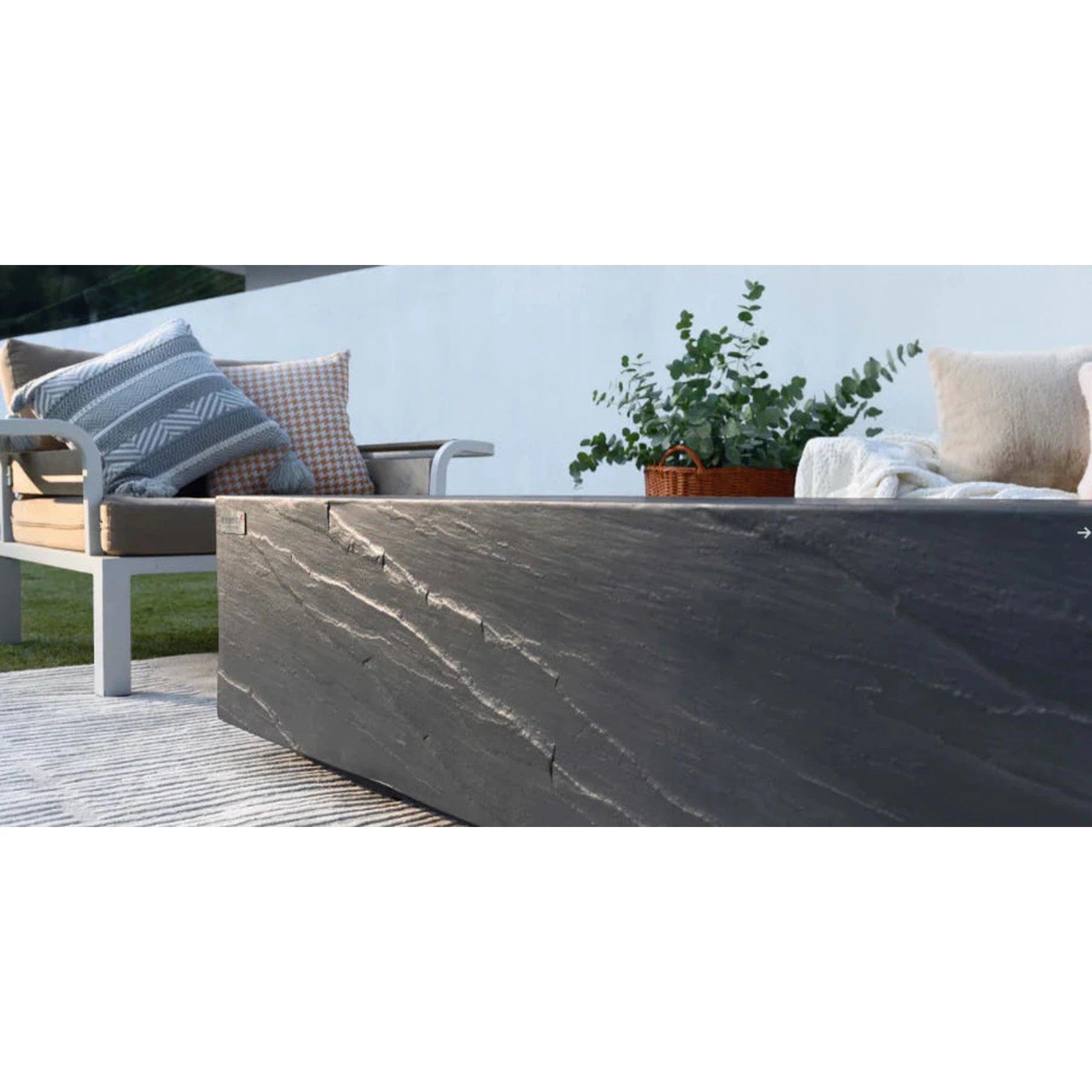 Elementi Plus CAPE TOWN Fire Table-Slate Black