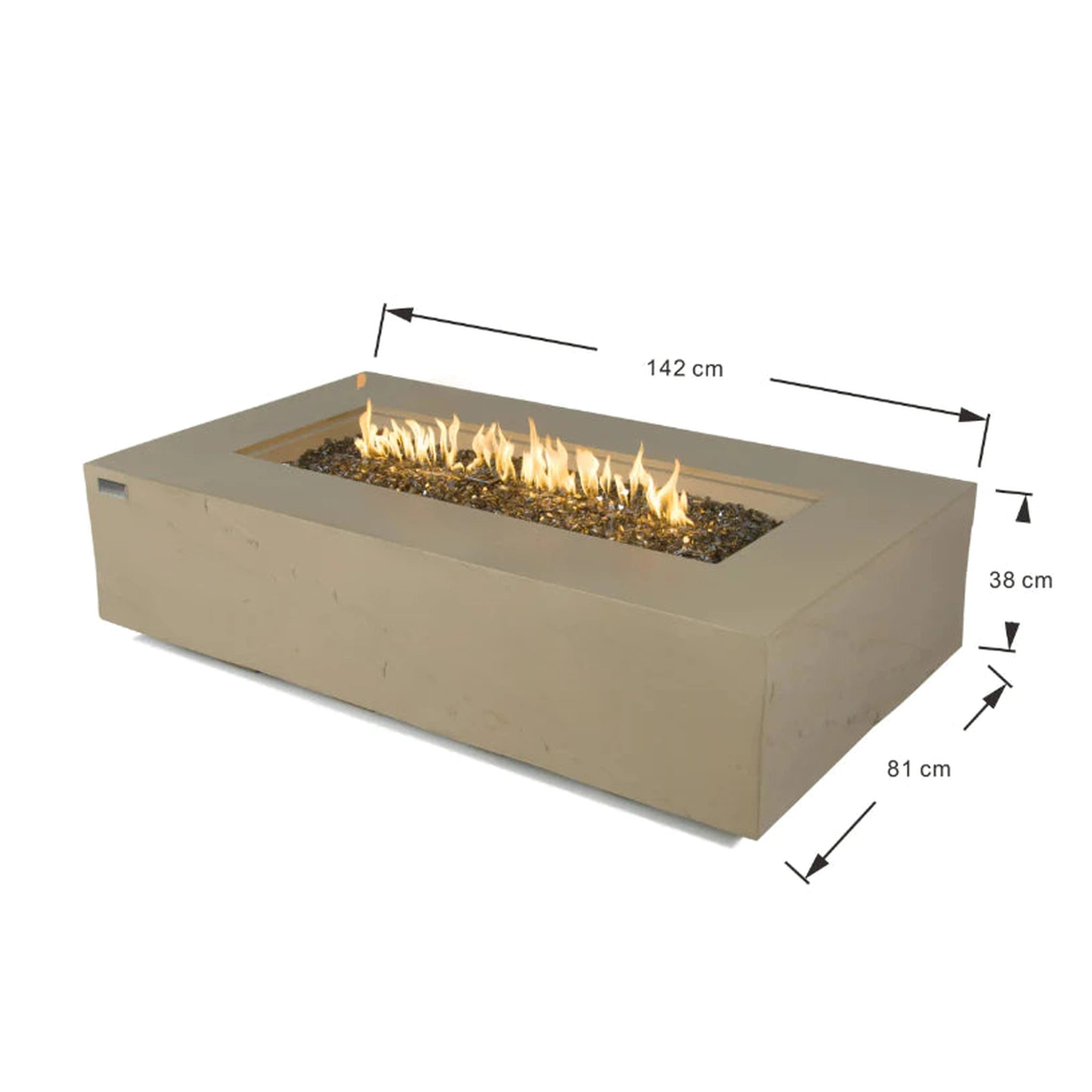 Elementi Plus COLORADO Fire Table- Sunlight Yellow