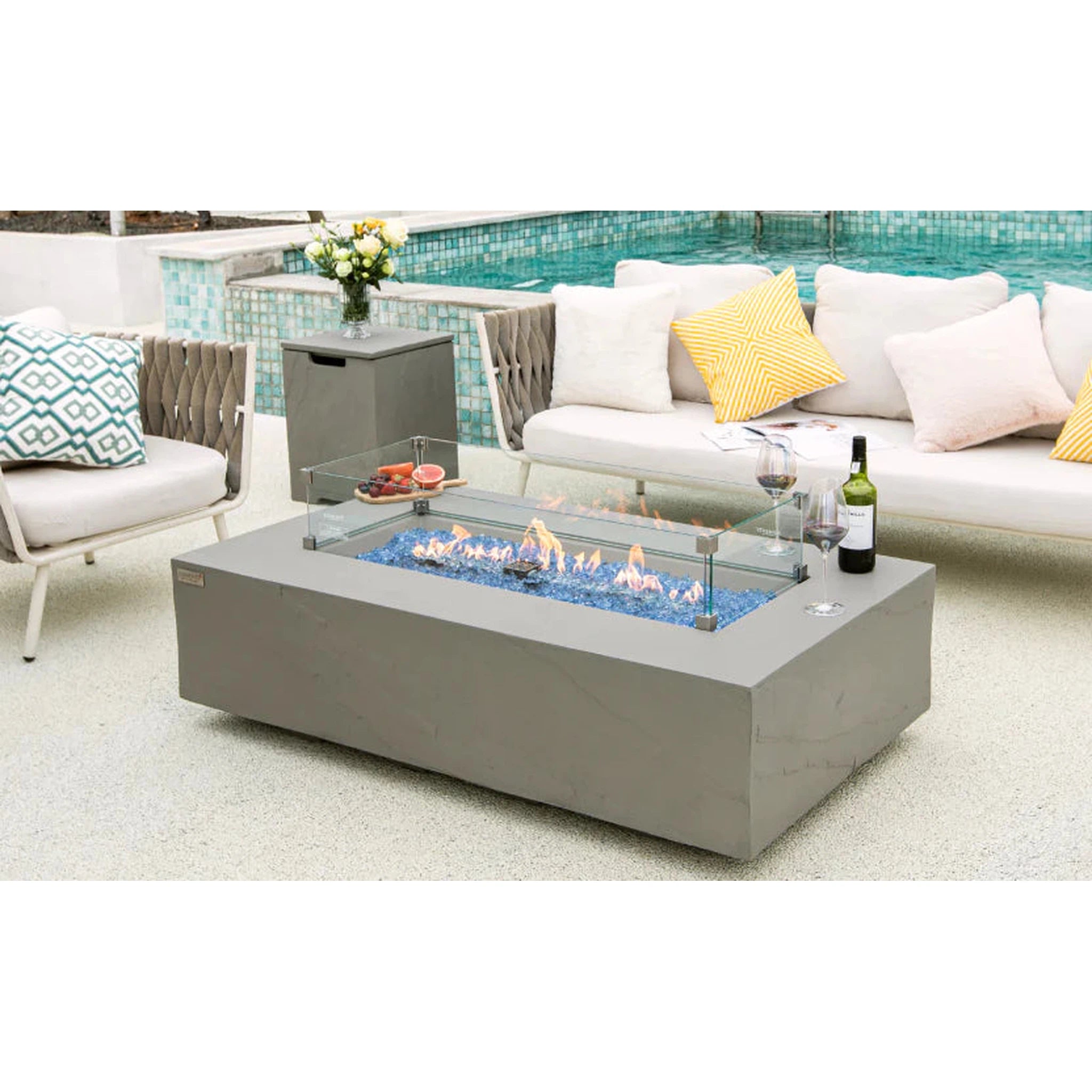 Elementi Plus METEORA Fire Table- Space Grey