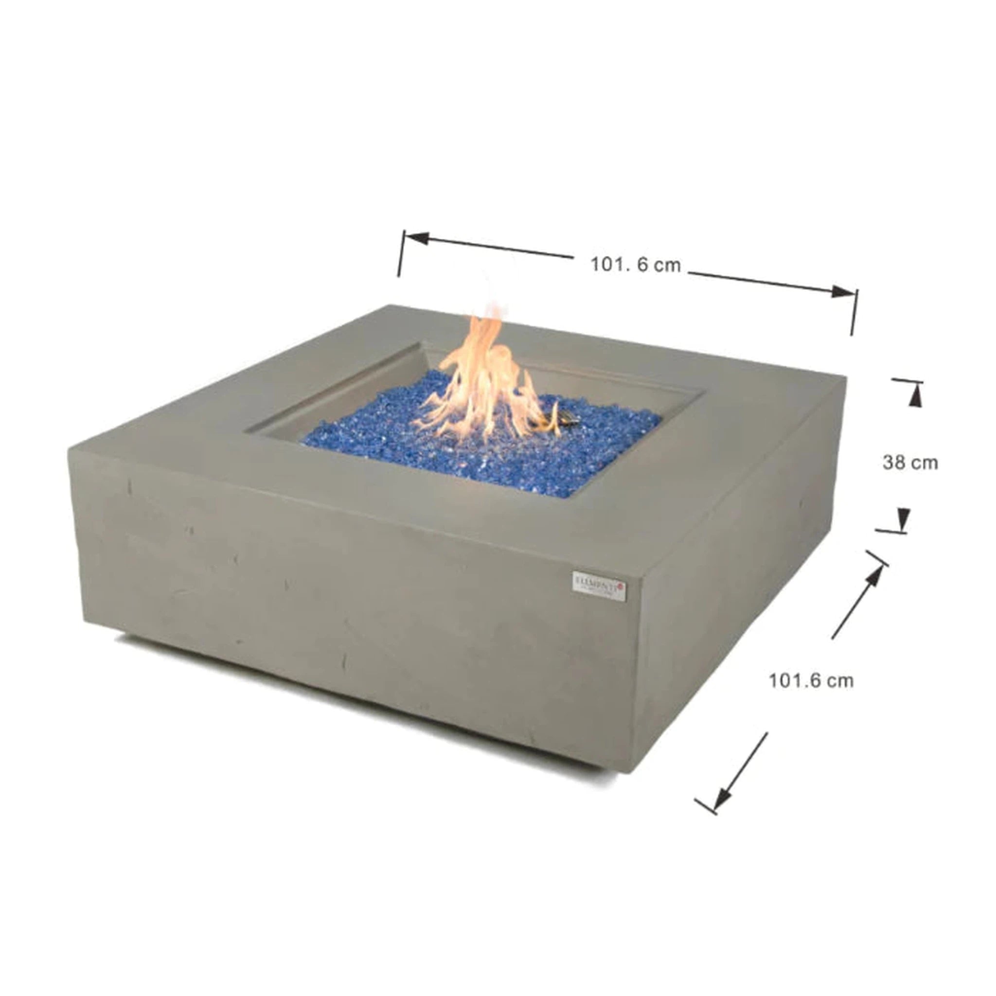 Elementi Plus CAPERTEE Fire Table- Space Grey