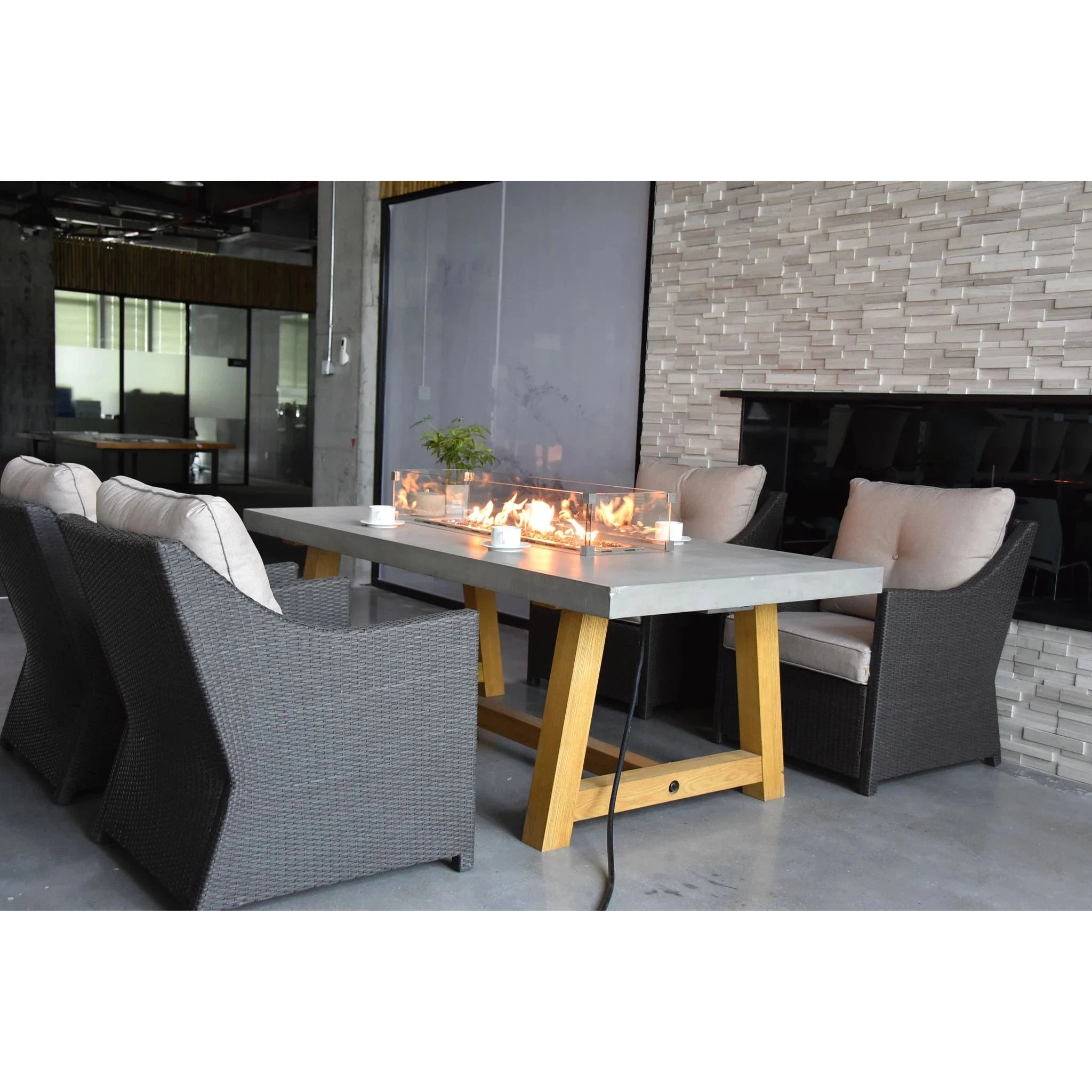 Elementi Sonoma Dining Fire Table