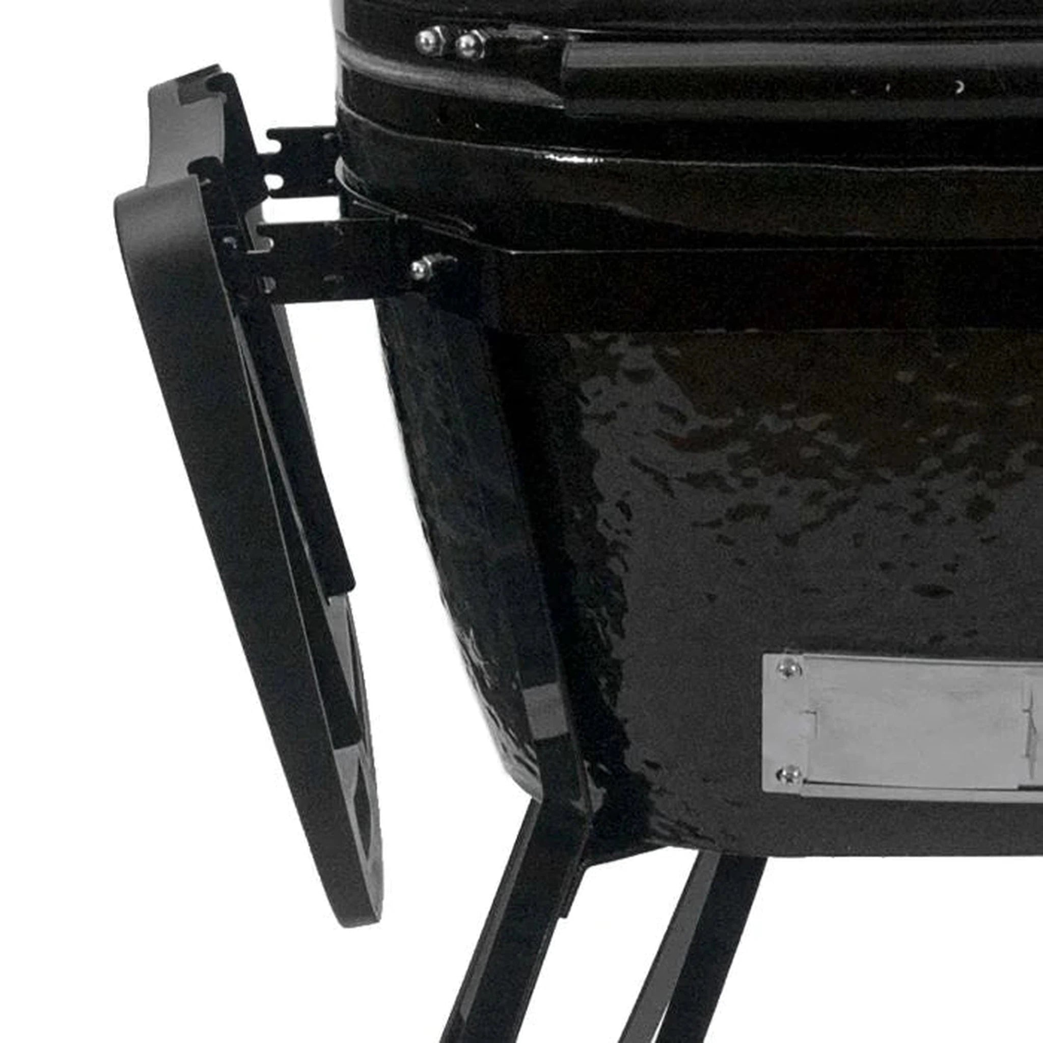 Primo CJRC Junior Oval Ceramic Charcoal All-In-One Kamado Grill Head on Wheeled Cradle