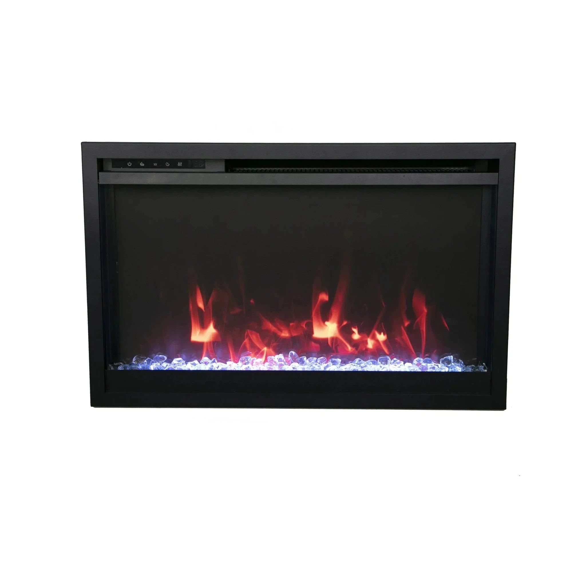 Amantii - Traditional Xtra Slim Smart Built-in/Wall Mounted Electric Fireplace