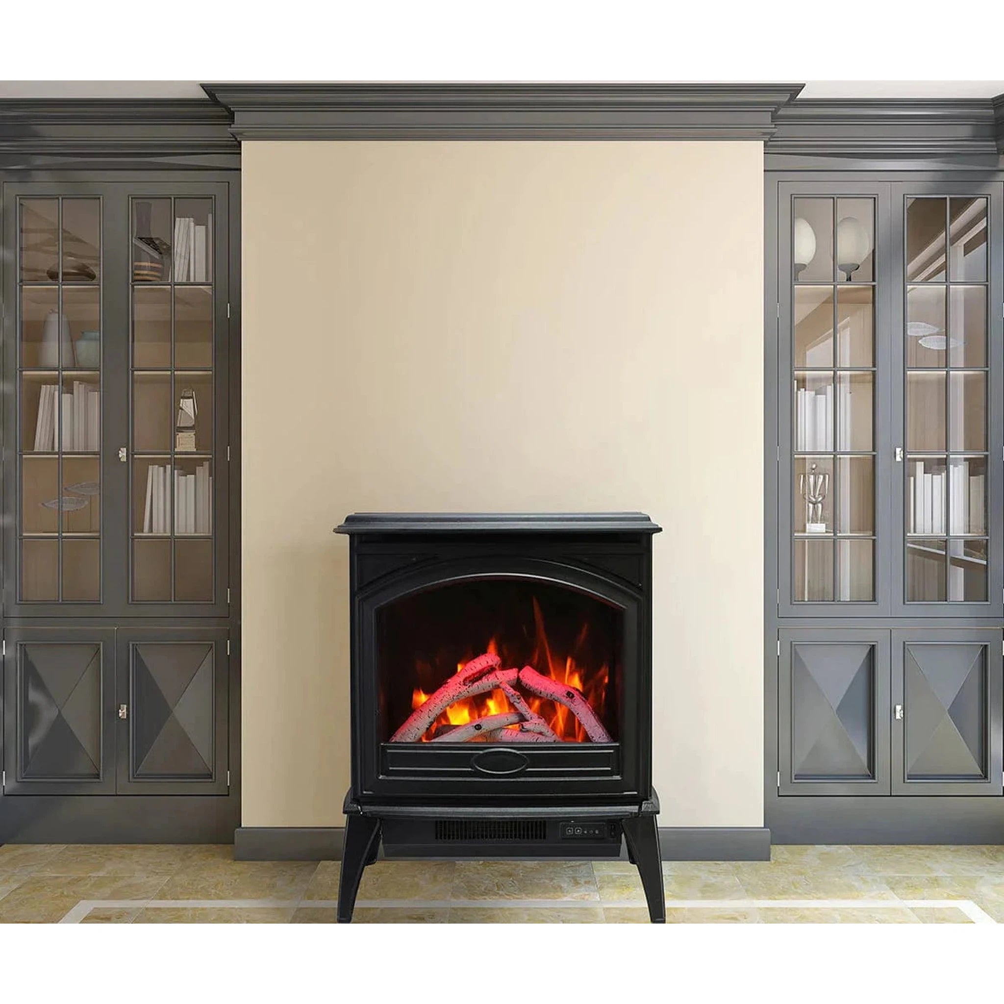 Amantii Lynwood - Freestanding Electric Stove Featuring a Cast Iron Frame