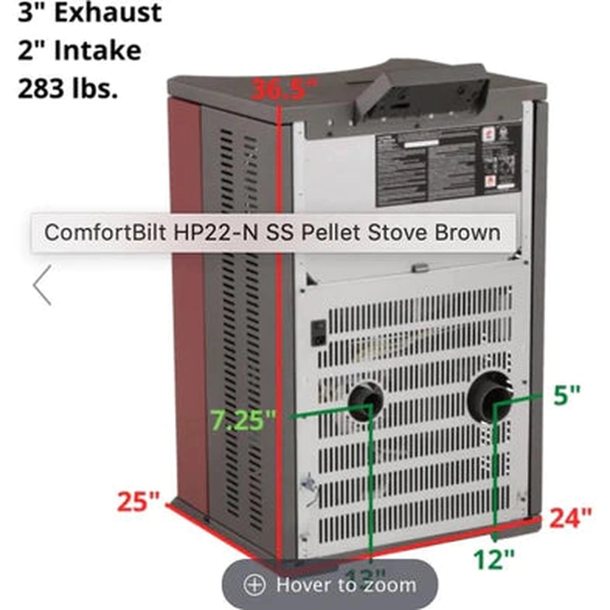 ComfortBilt HP22-N SS Pellet Stove