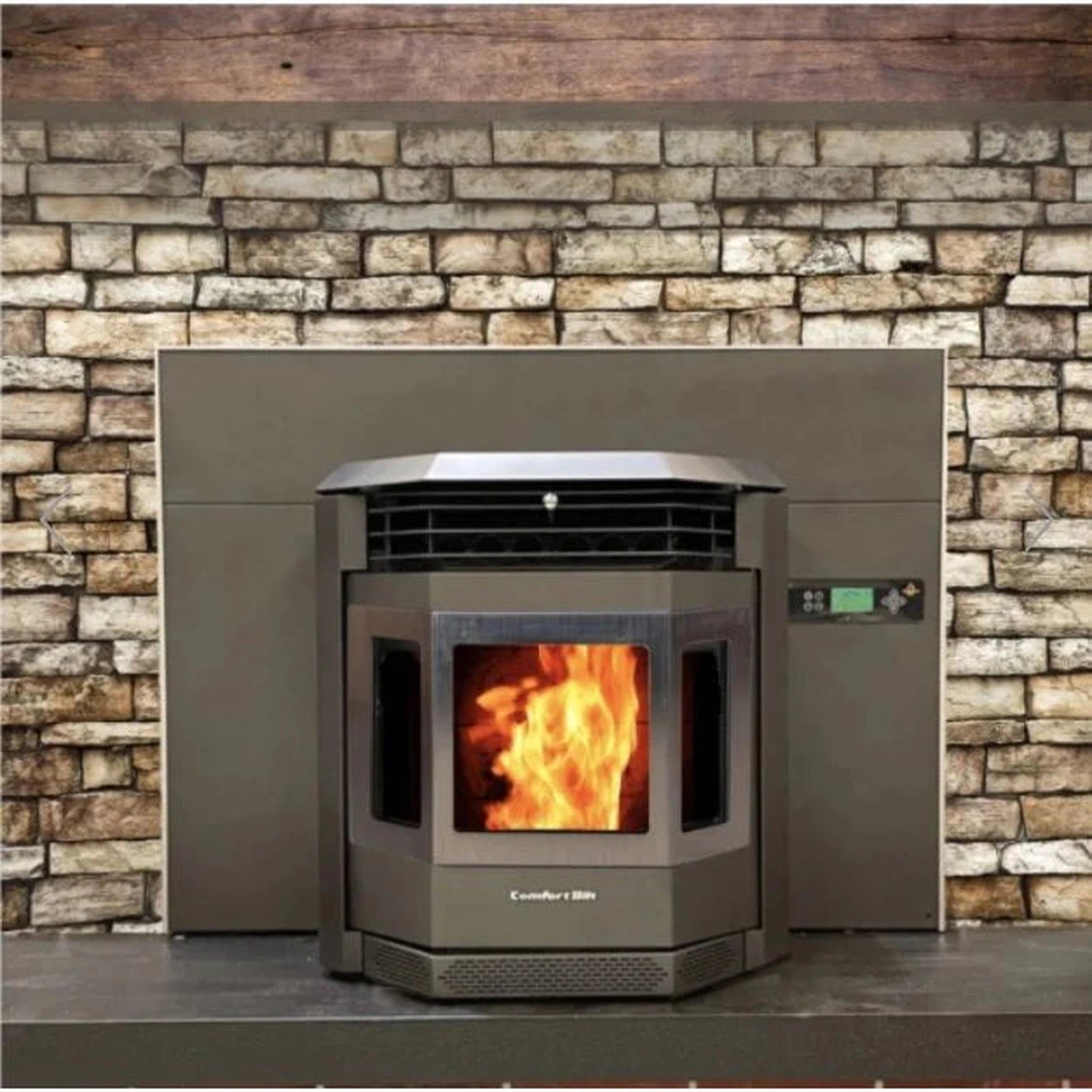 ComfortBilt HP22I-SS Pellet Stove - Black Fireplace Insert