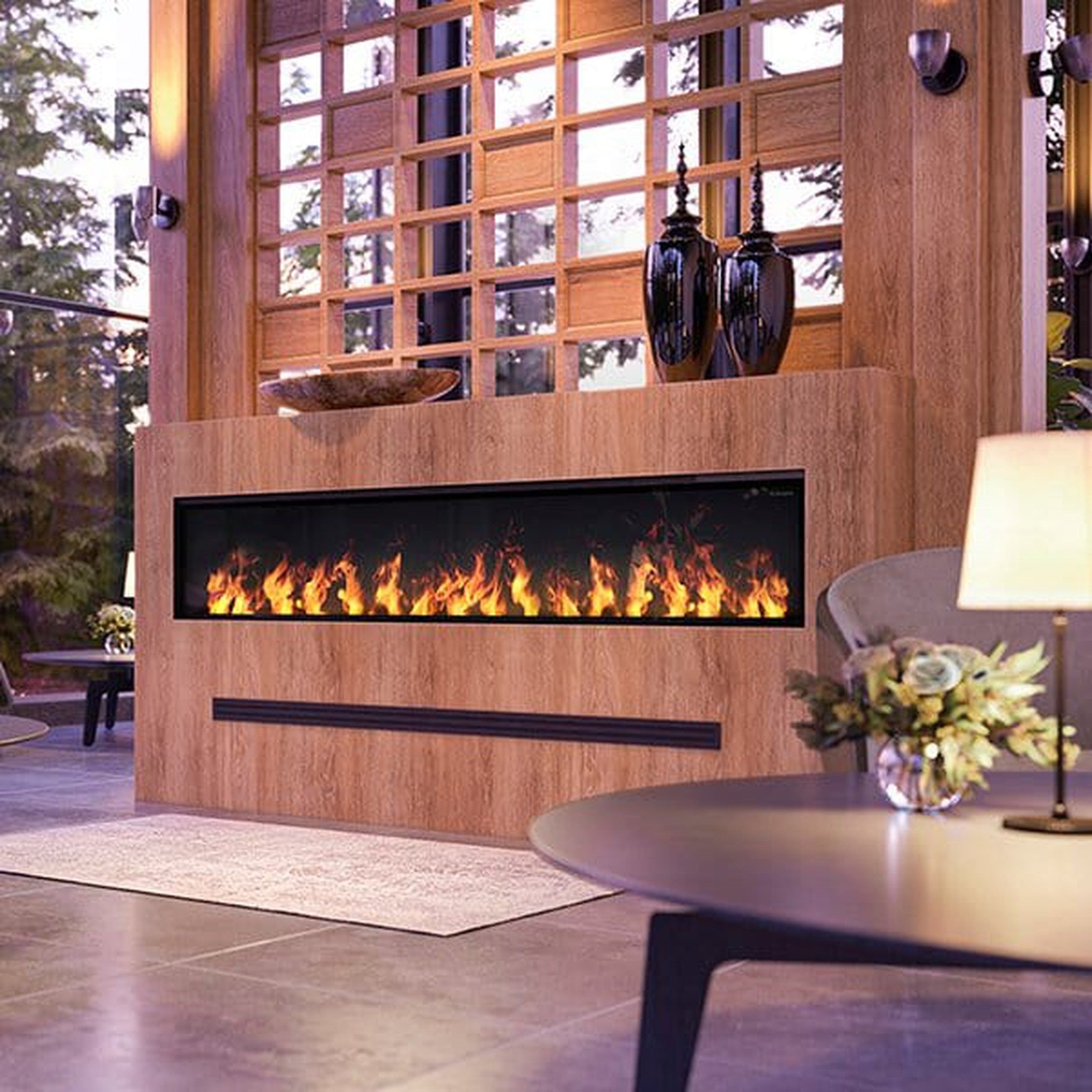 Dimplex - 86" Opti-myst Linear Electric Fireplace