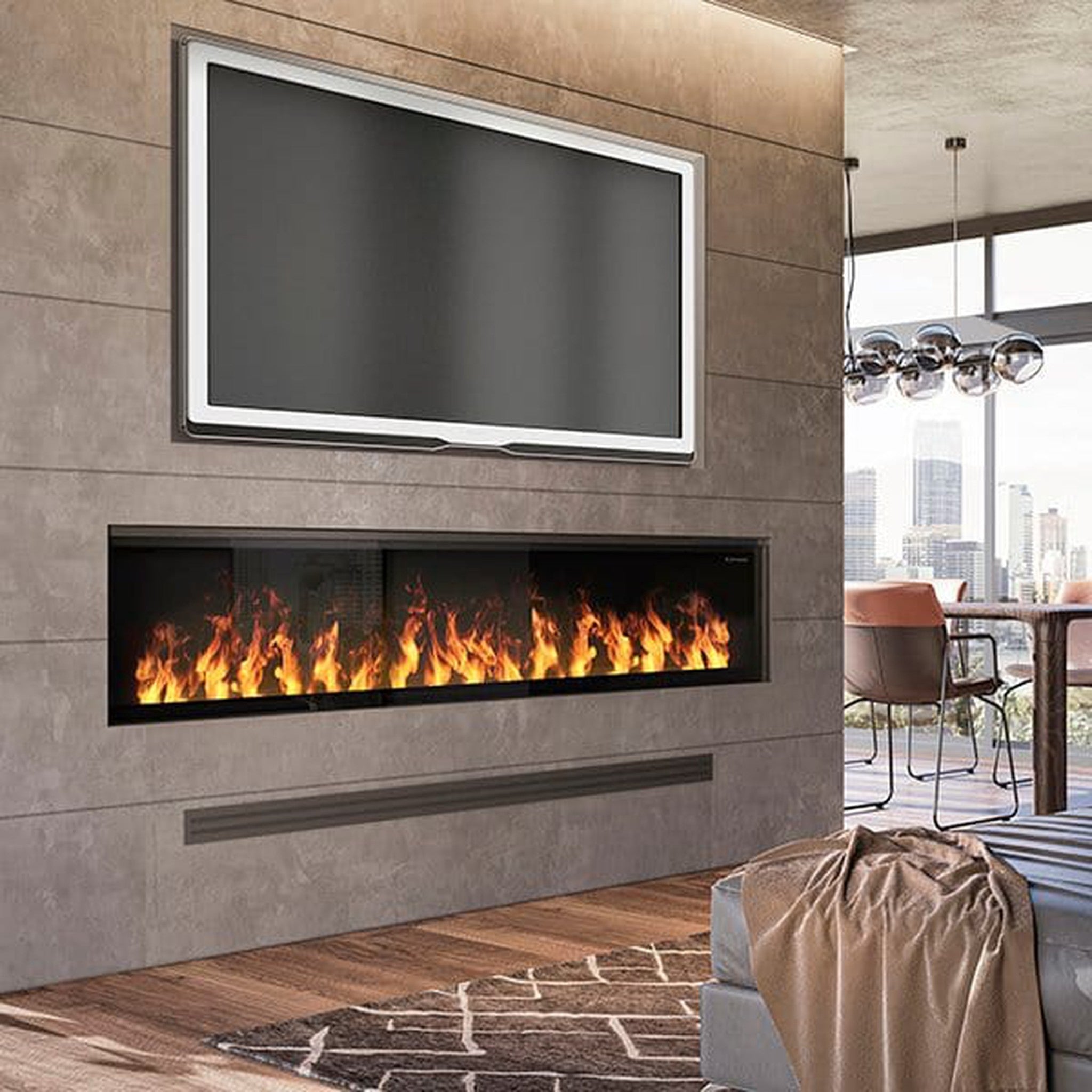 Dimplex - 86" Opti-myst Linear Electric Fireplace