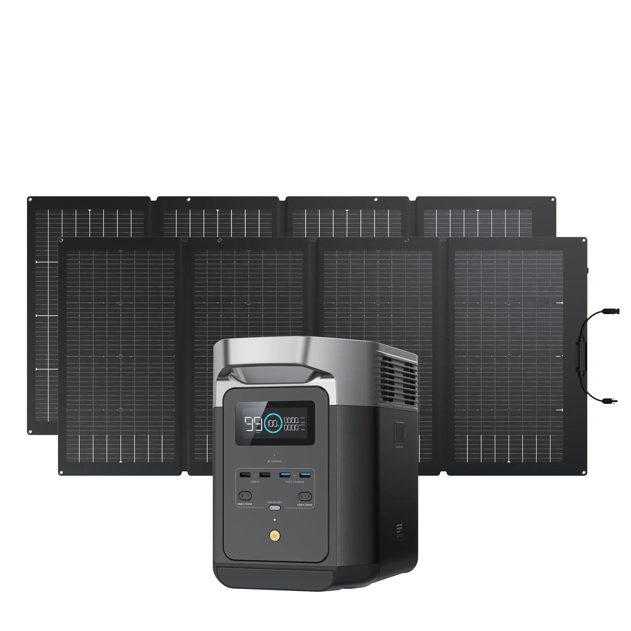 EcoFlow DELTA 2 + 220W Portable Solar Panel