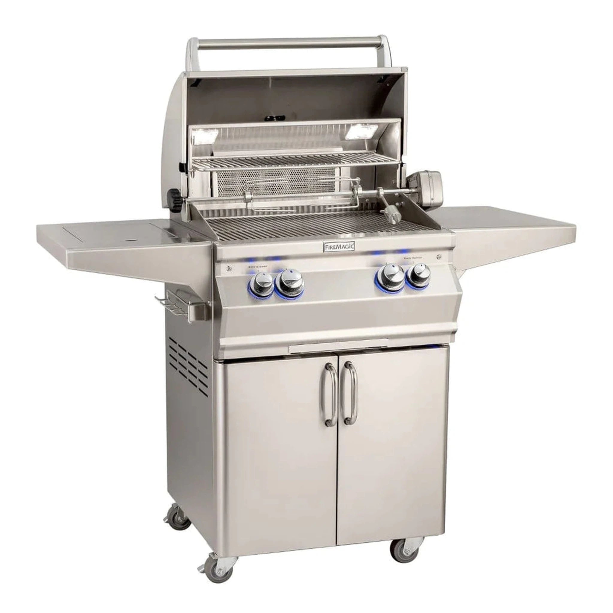 Fire Magic Grill 24" 2-Burner Aurora A430s Gas Grill w/ Single Side Burner & Analog Thermometer