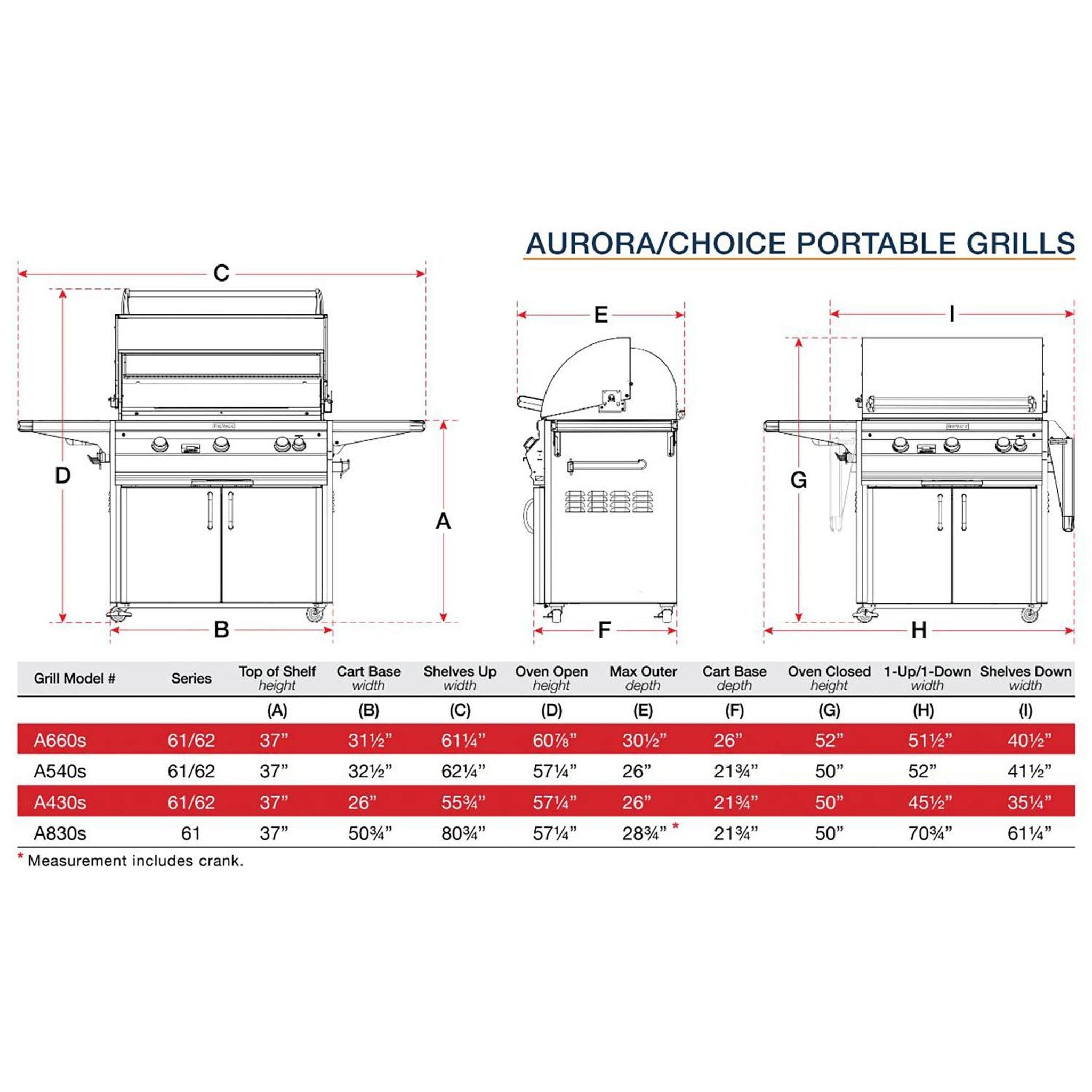 Fire Magic Grill 24" 2-Burner Aurora A430s Gas Grill w/ Single Side Burner & Analog Thermometer