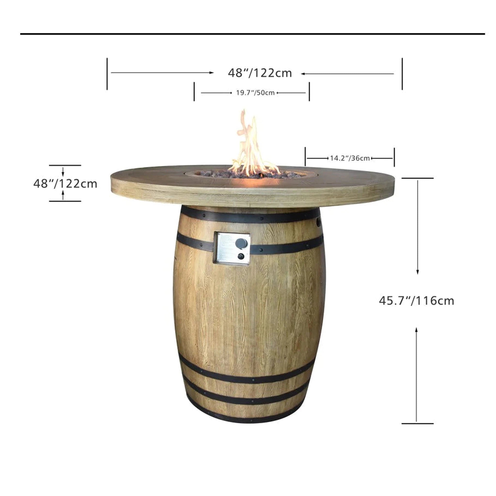 Elementi Lafite Fire Table