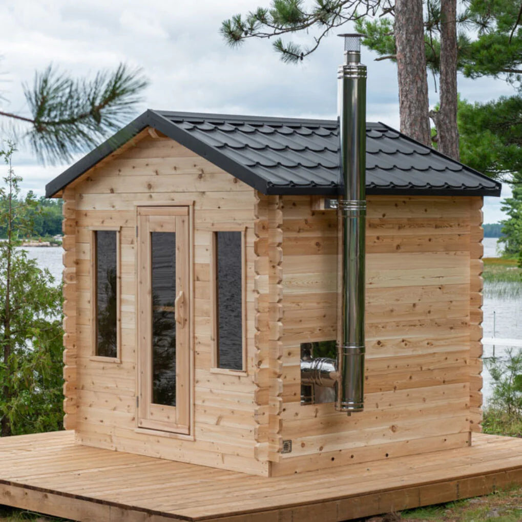 Dundalk Leisurecraft Canadian Timber 6 Person Georgian Cabin Sauna | CTC88W