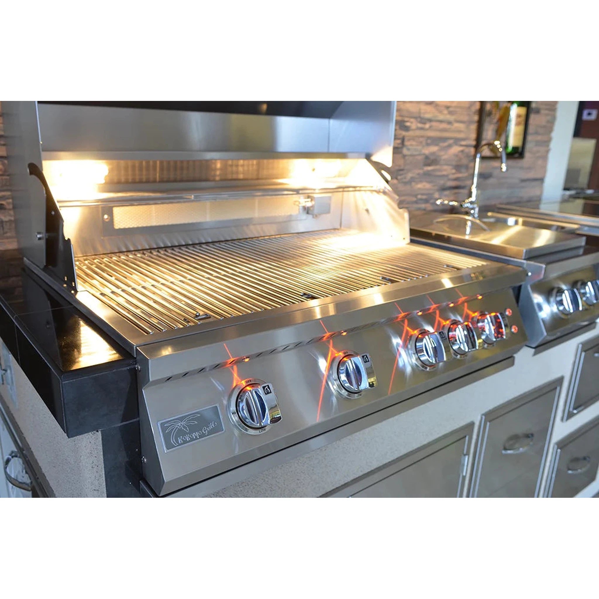 KoKoMo Grills 4 Burner Professional Built In Grill