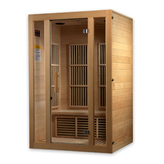 Golden Designs Maxxus Seattle 2-Person, Low EMF (Under 8MG) FAR Infrared Sauna (Canadian Hemlock)