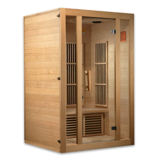 Golden Designs Maxxus Seattle 2-Person, Low EMF (Under 8MG) FAR Infrared Sauna (Canadian Hemlock)