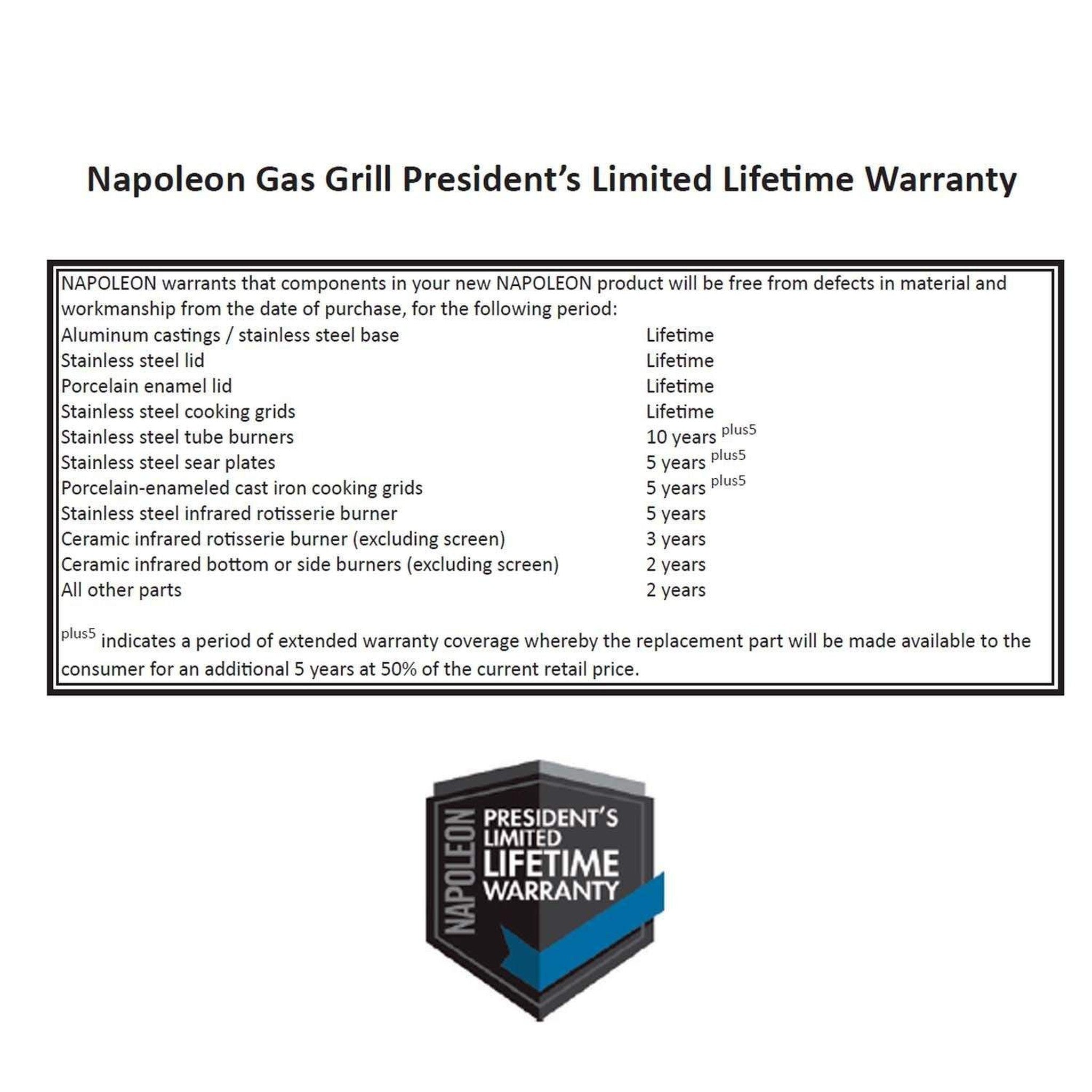 Napoleon Prestige®665 RSIB Stainless Steel with Infrared Side & Rear Burners