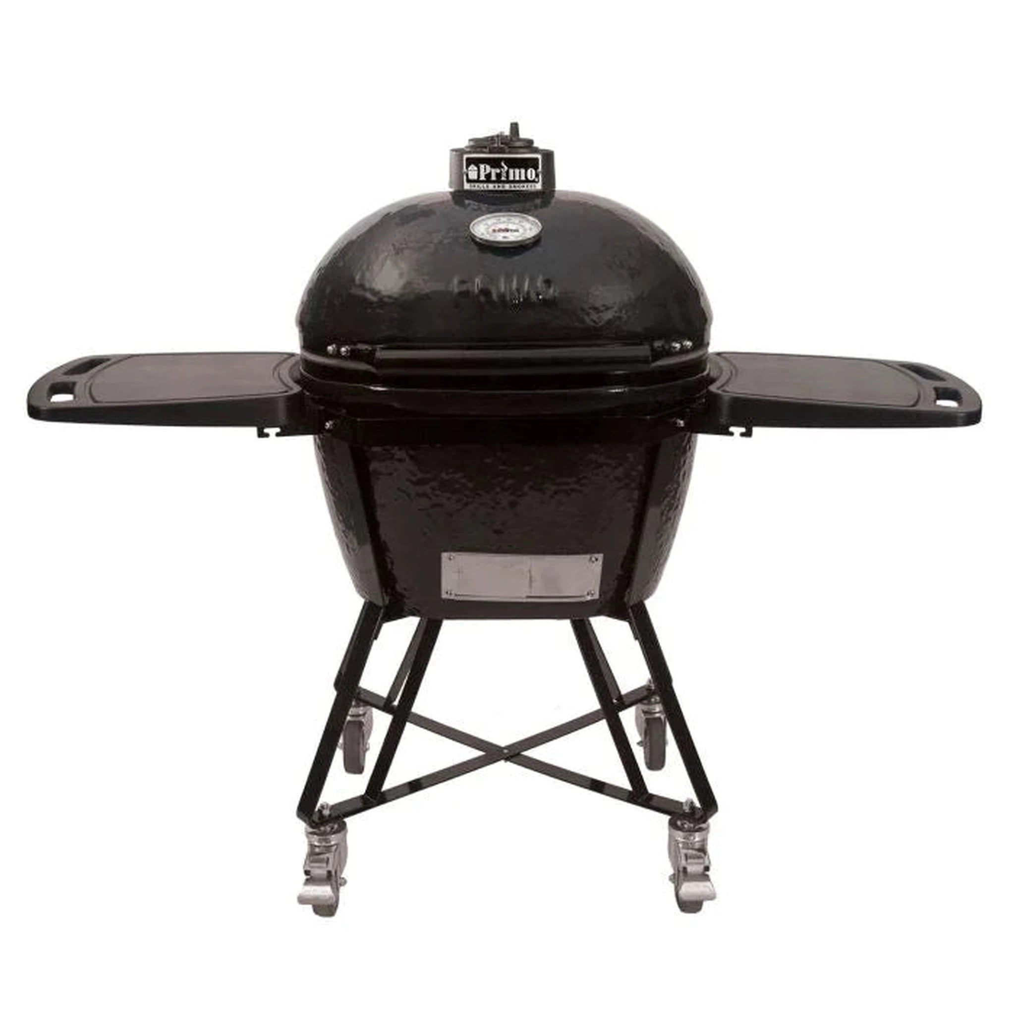 Primo CLGC Large Oval Ceramic Charcoal All-In-One Kamado Grill Head on Wheeled Cradle