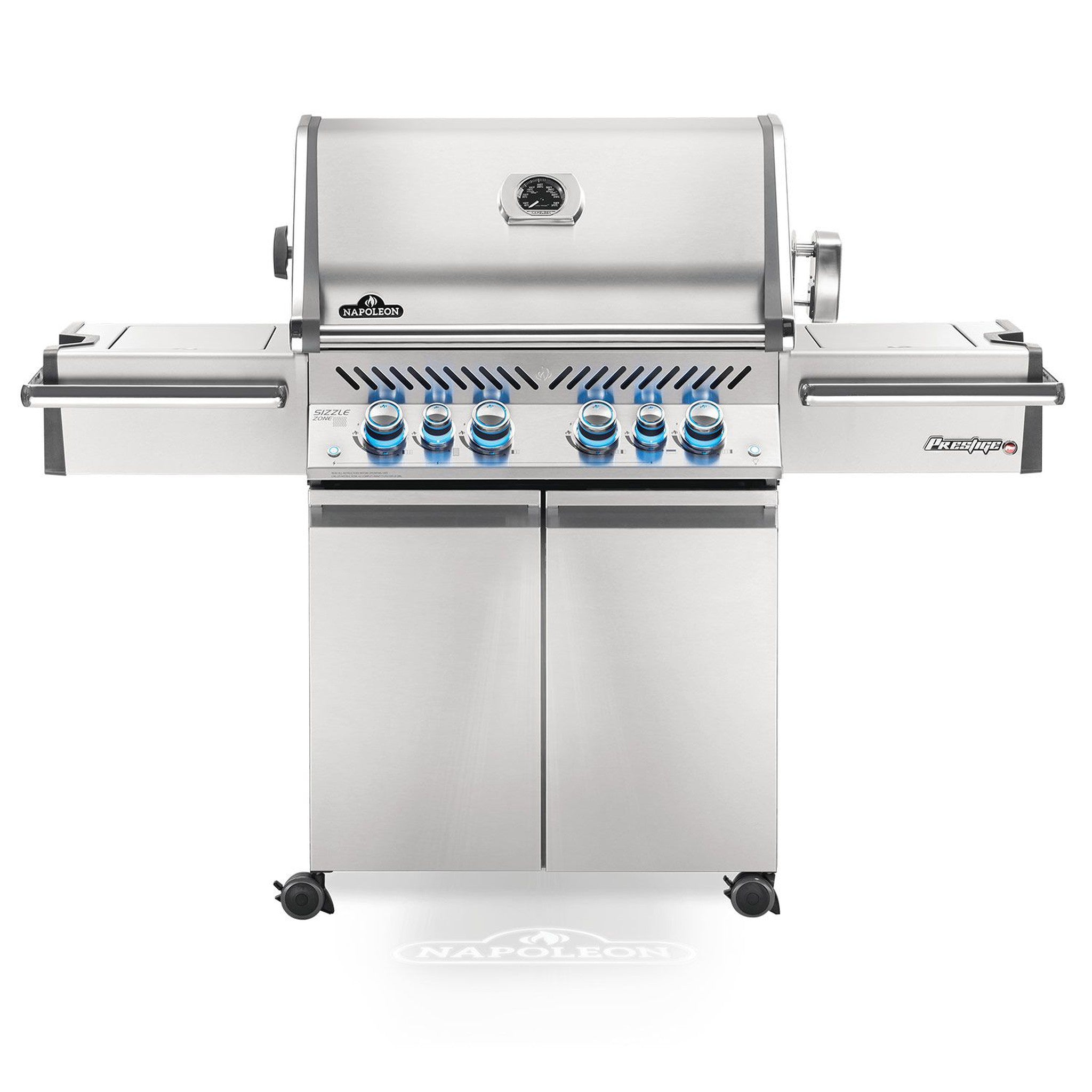 Napoleon Prestige PRO 500 Freestanding Grill with Infrared Rear and Side Burners and Rotisserie Kit