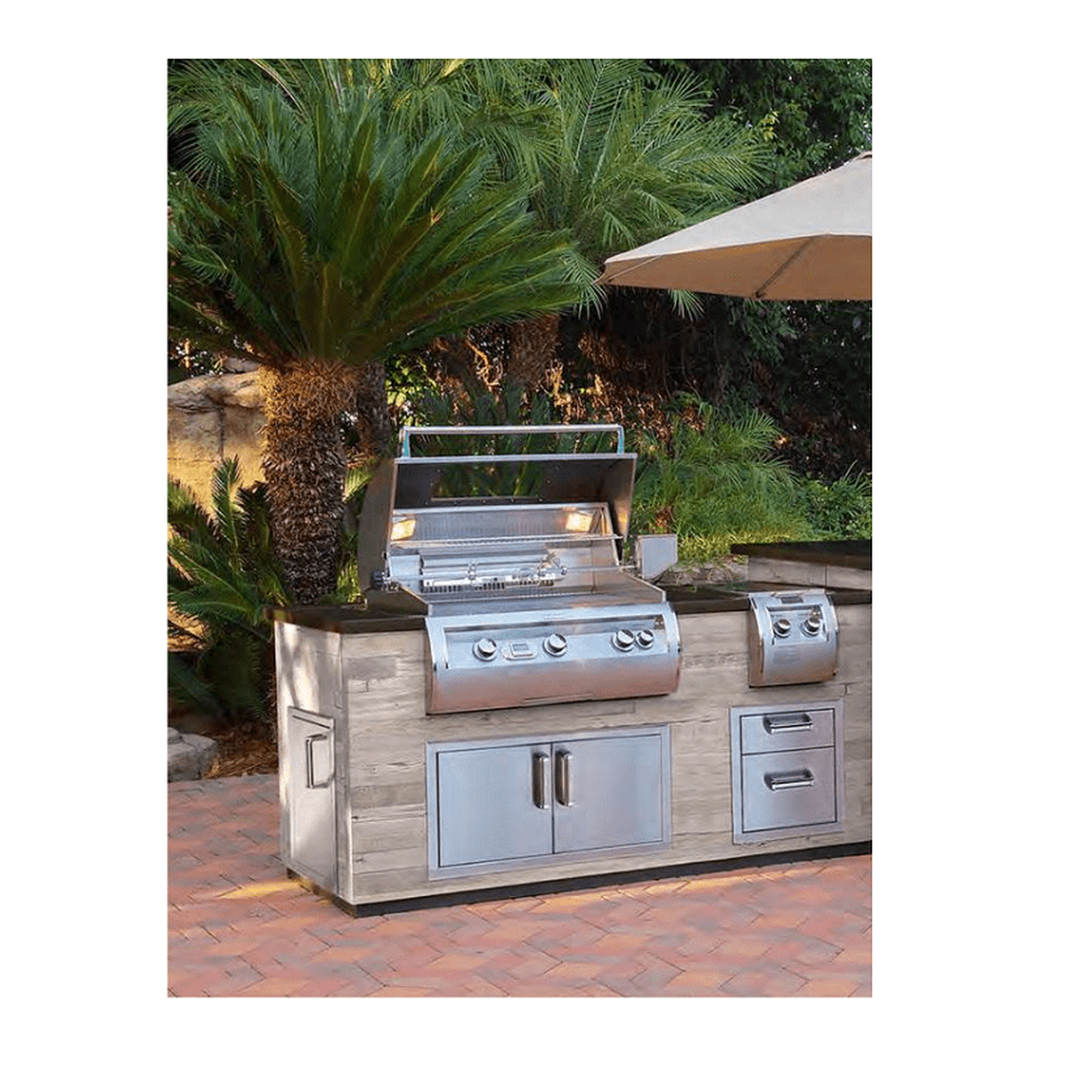 Fire Magic Grills Reclaimed Wood Island System Only