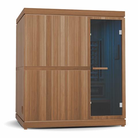 Finnmark FD-5 Trinity XL Infrared & 4-Person Home Sauna with Infrared and Traditional Sauna Heater | FD-KN005